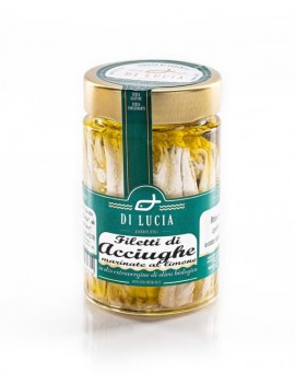 Filetti di Acciughe marinate al limone in olio biologico -