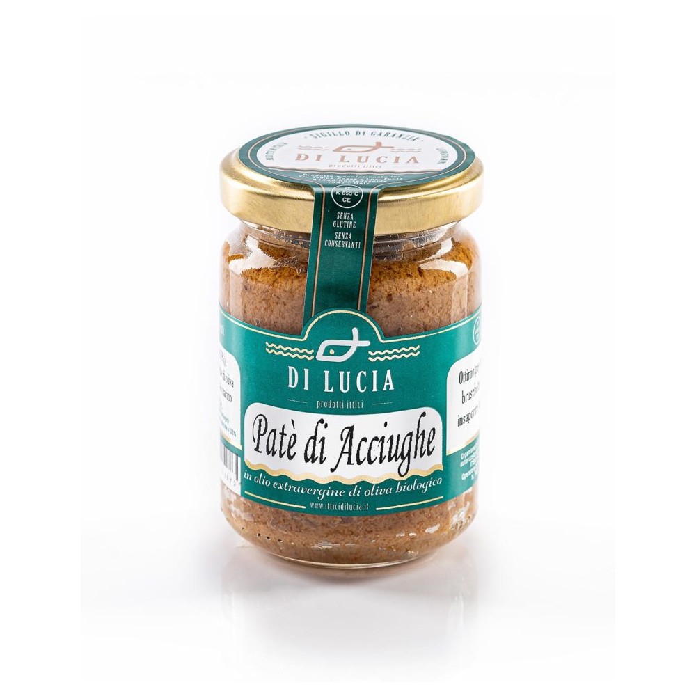 Paté di Acciughe in olio extra vergine di oliva biologico -