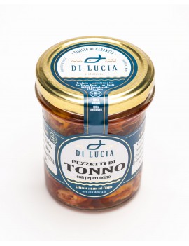 Pezzetti di Tonno con peperoncino in olio d’oliva - Ciaoone
