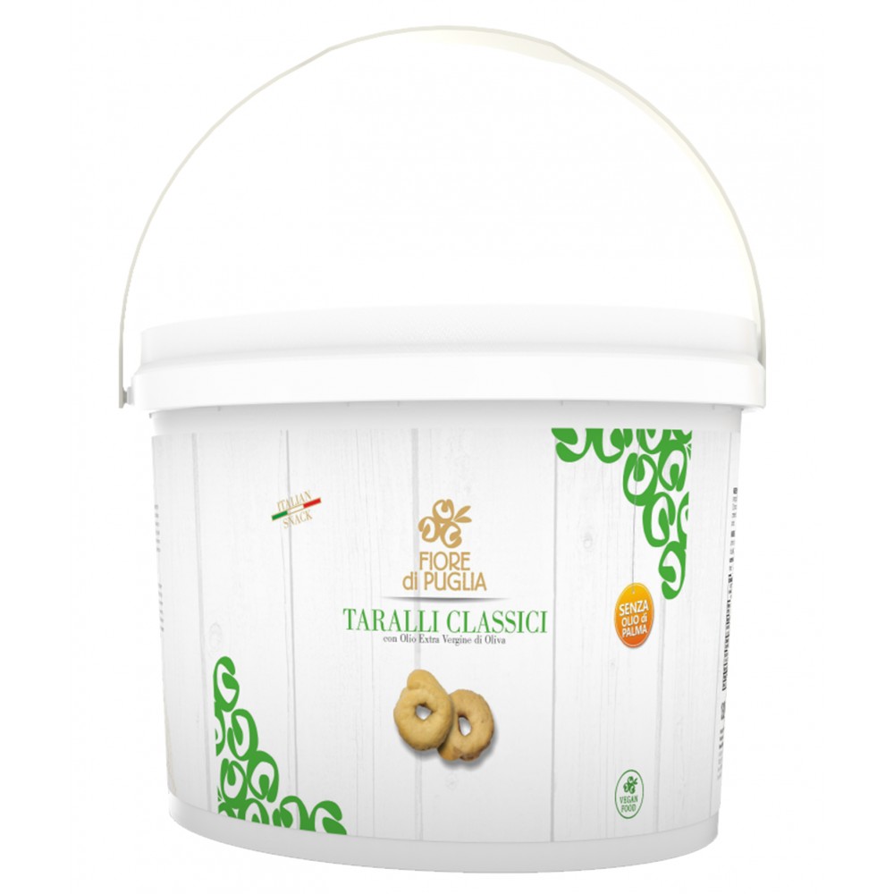 TARALLI CLASSICI 3KG - FIORE DI PUGLIA - Ciaoone