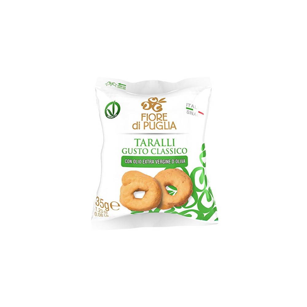 TARALLI CLASSICI 35GR - 60 CONFEZIONI - FIORE DI PUGLIA -