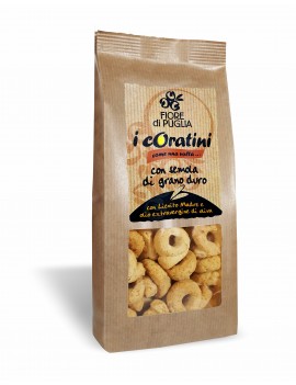 TARALLI CON SEMOLA DI GRANO DURO 250GR - 6 PEZZI -FIORE DI