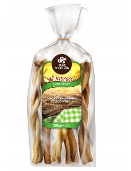 TARALLI INTRECCI AL GUSTO CLASSICO 250GR - 6 PEZZI - FIORE DI