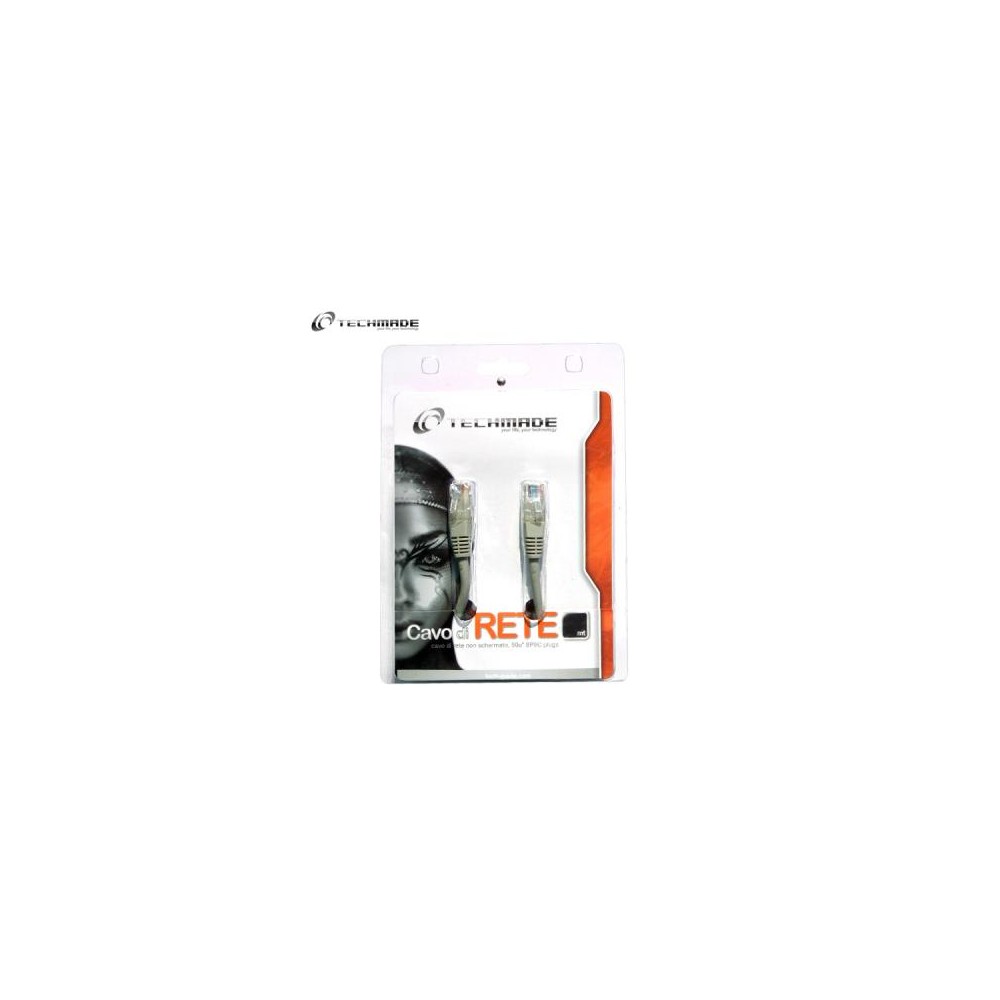 CAVO PATCH FTP CAT. 5E 05MT BLISTERATO TECHMADE PP12B-5M - CAVO PATCH FTP CAT. 5E 05MT BLISTERATO TECHMADE PP12B-5M -