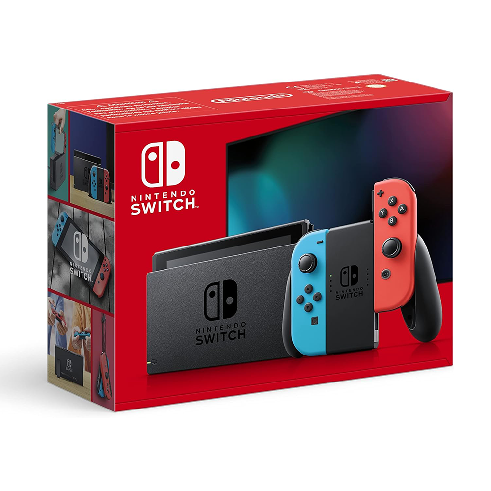 CONSOLE NINTENDO SWITCH (NEW REVISED MODEL 2022) NINTENDO JOY-CON ROSSO/BLU NEON IT