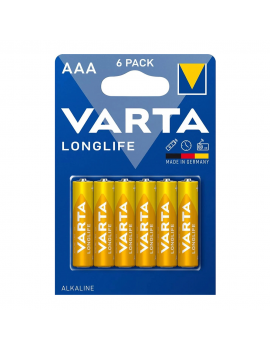 BATTERIA MINISTILO AAA ALCALINA 6PZ VARTA LONGLIFE MN2400