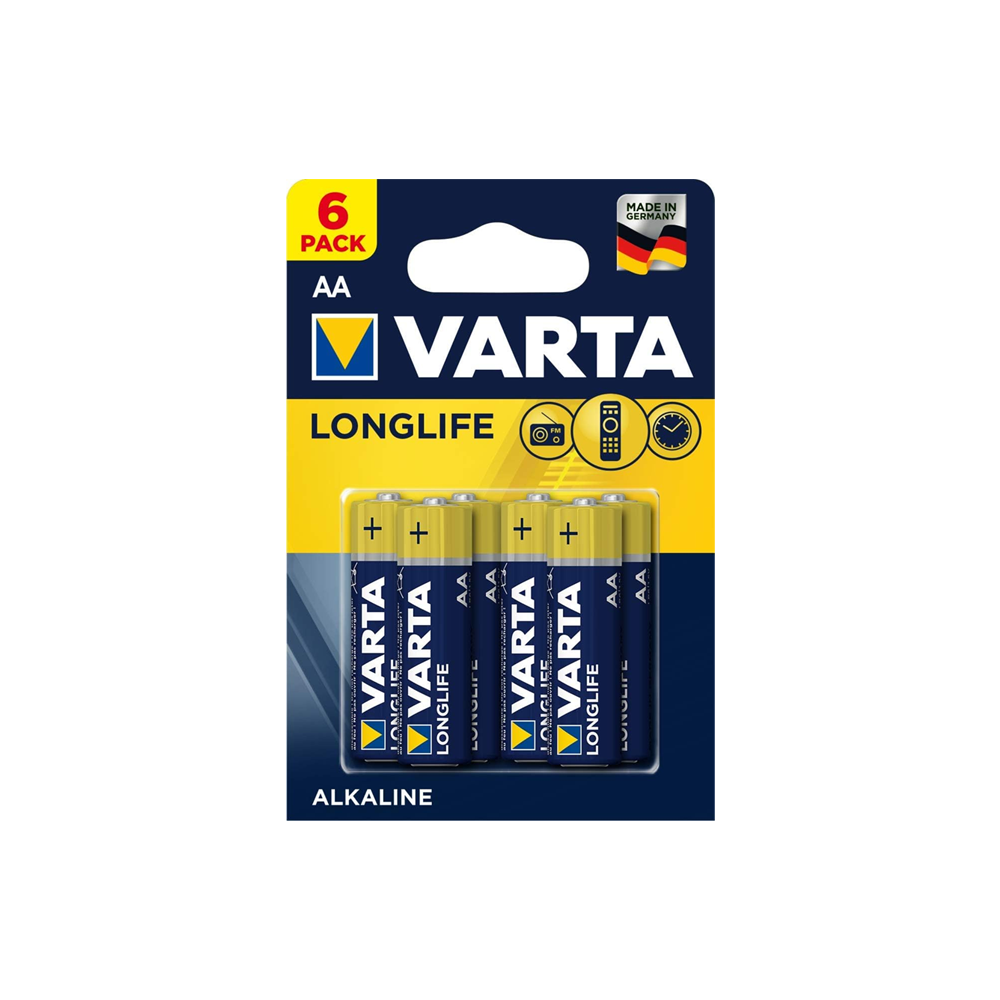 BATTERIA STILO AA ALCALINA 6PZ VARTA LONGLIFE MN1500