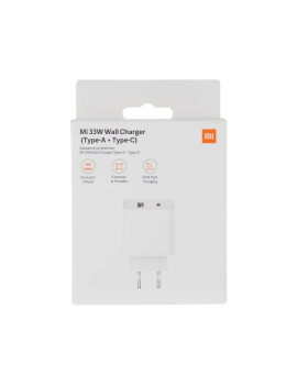 CARICABATTERIA DA RETE XIAOMI  2 PORTE USB-USB-C