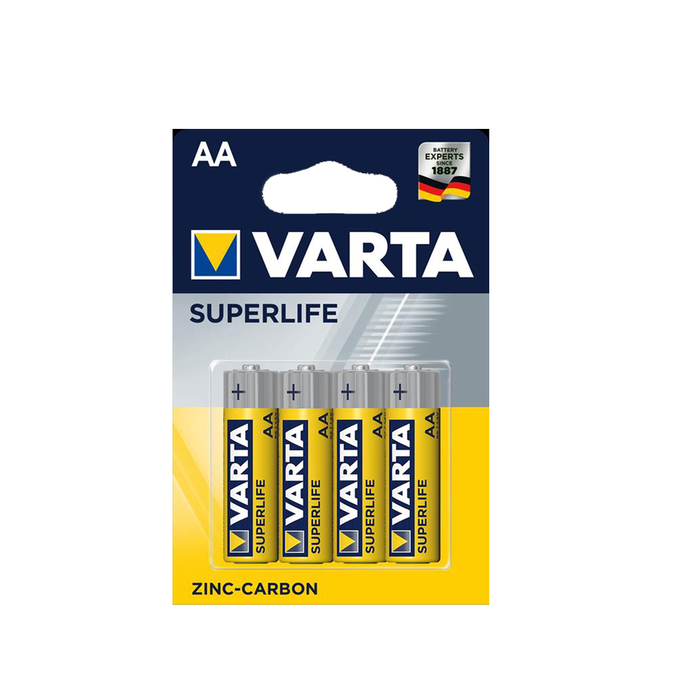 VARTA BATTERIA STILO AA ZINCO CARBONE 4PZ