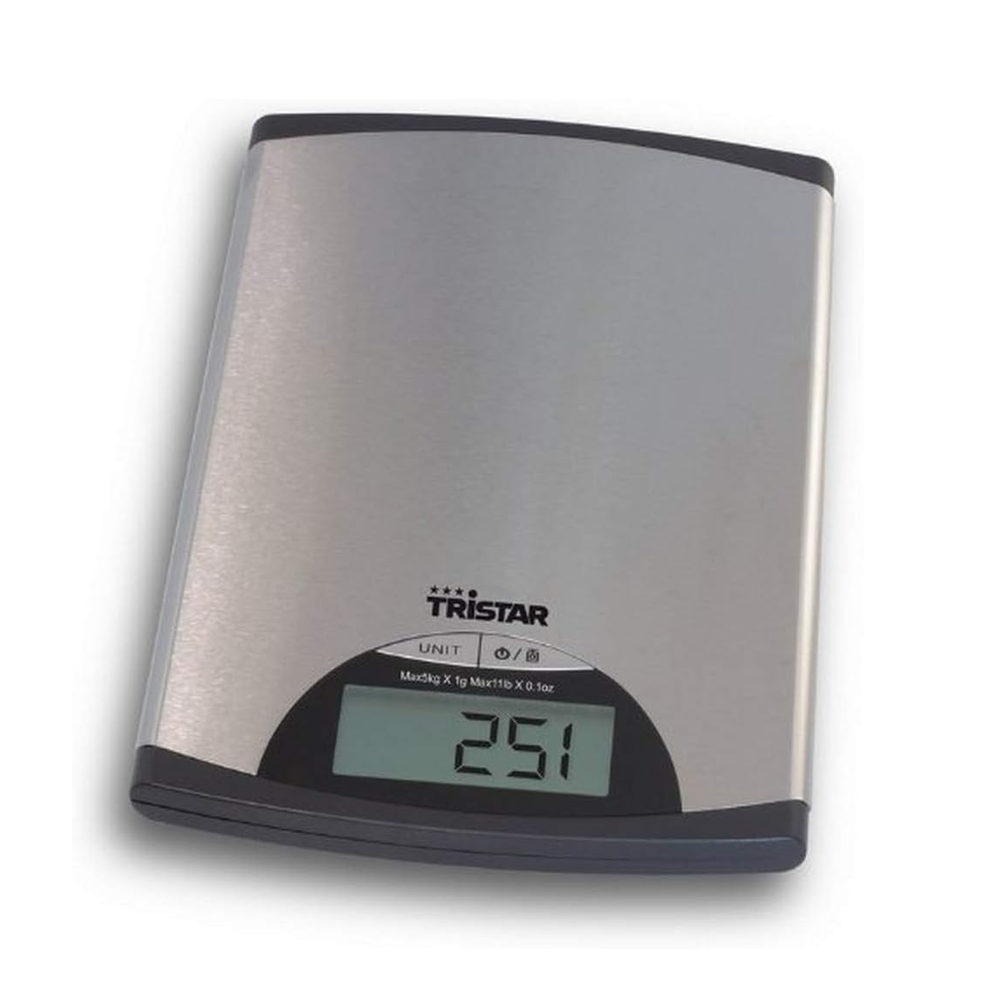Themisto Bilancia Da Cucina Digitale TH-WS20 – Acciaio Inox, 5kg, Precisa 1g, Con Tara E LCD