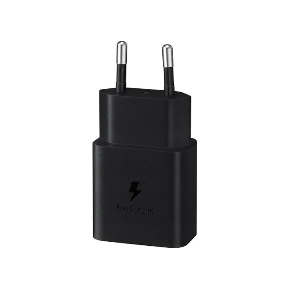 CARICABATTERIA DA RETE SAMSUNG SUPER FAST CHARGING 15W USB-C EP-T1510NBEGEU BLACK.