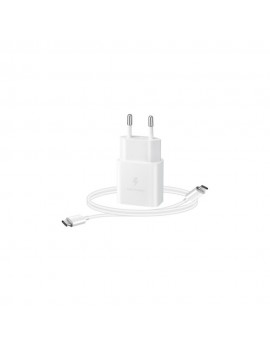 CARICABATTERIA DA RETE SAMSUNG SUPER FAST CHARGING 15W USB-C EP-T1510XWEGEU + CAVO TYPE-C WHITE