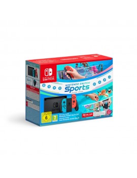 CONSOLE NINTENDO SWITCH JOY-CON ROSSO/BLU NEON BUNDLE SWITCH SPORT + 12 MESI DI ABBONAMENTO ITALIA