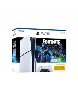 CONSOLE PS5 STANDARD EDITION SLIM 1TB SONY BUNDLE FORTNITE WHITE ITALIA