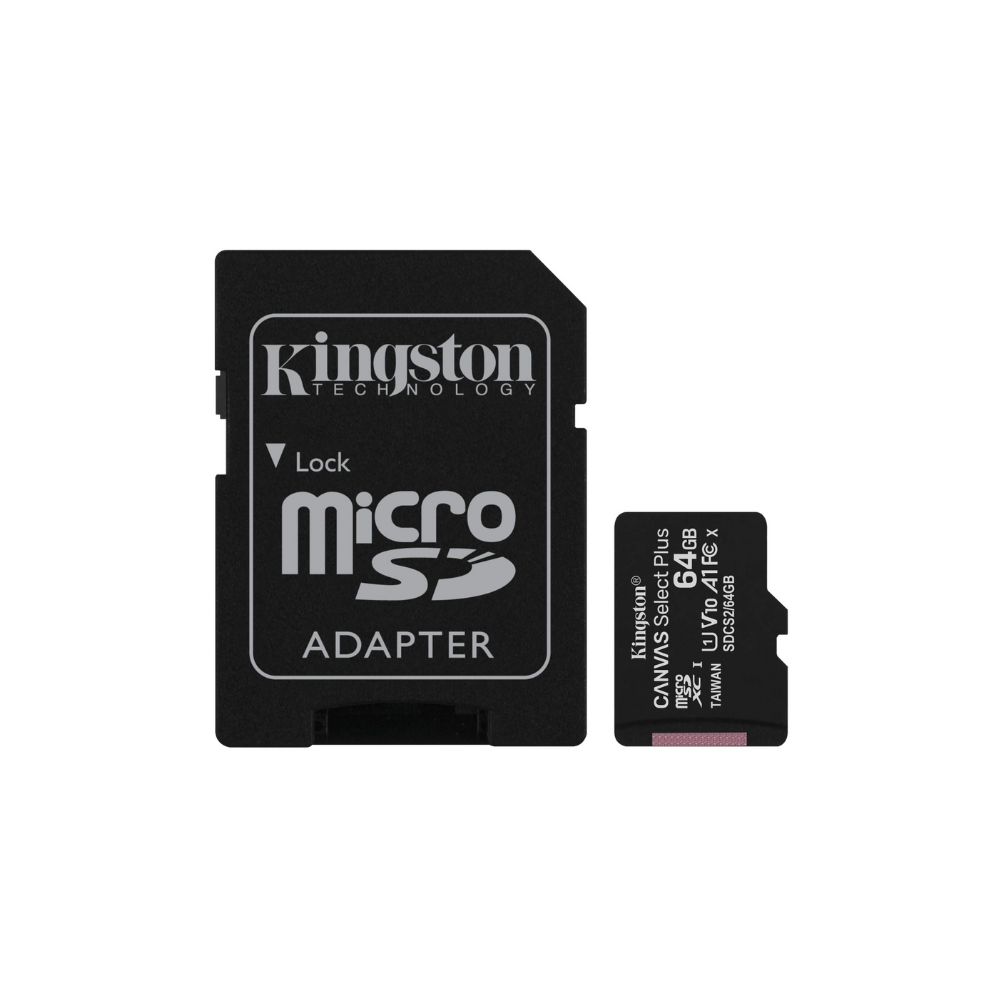 MEMORY CARD MICRO SD/TRANSFLASH 64GB KINGSTON CLASSE 10 SDCS2/64GB