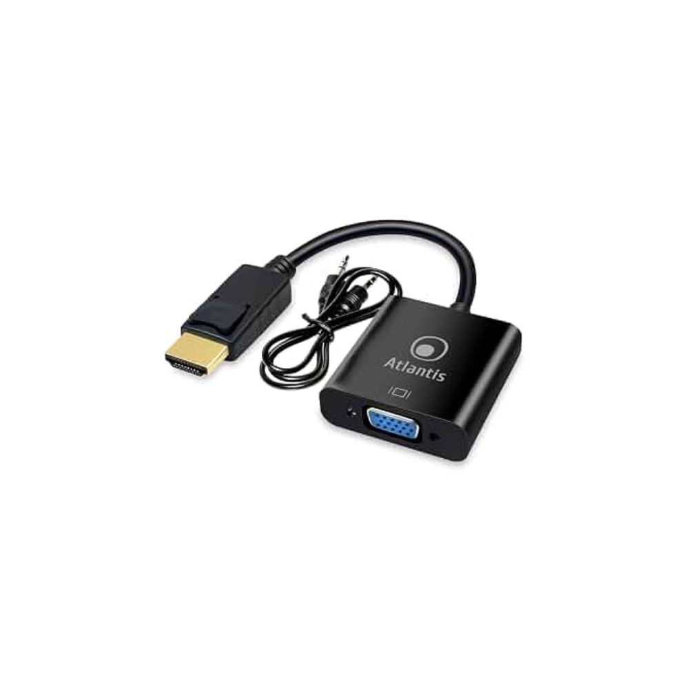 Adattatore Atlantis HDMI to VGA A04-HDMI_VGA con Audio – Nero