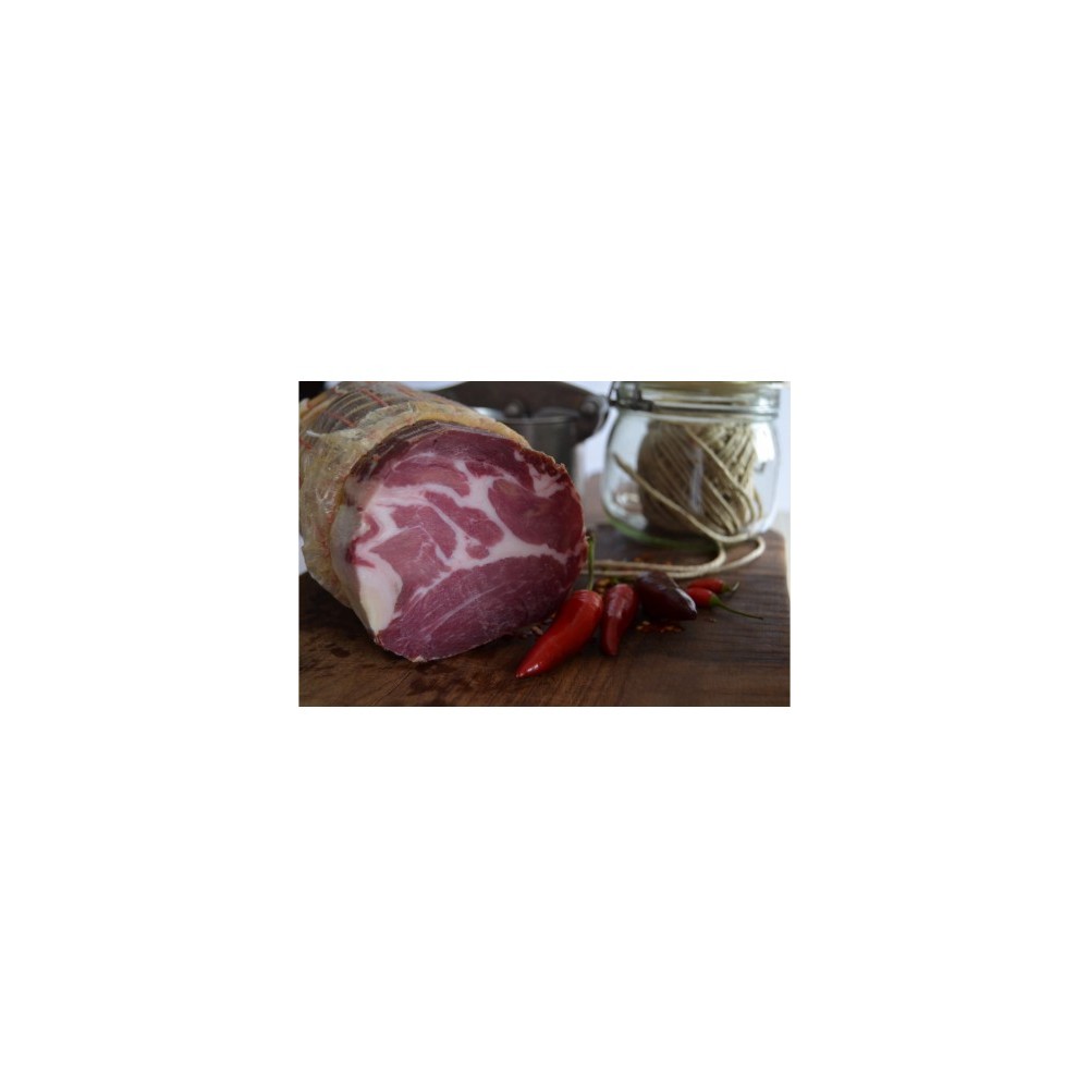 Capocollo con peperoncino piccante gr 250 - Ciaoone Capocollo con peperoncino piccante gr 250 - Ciaoone