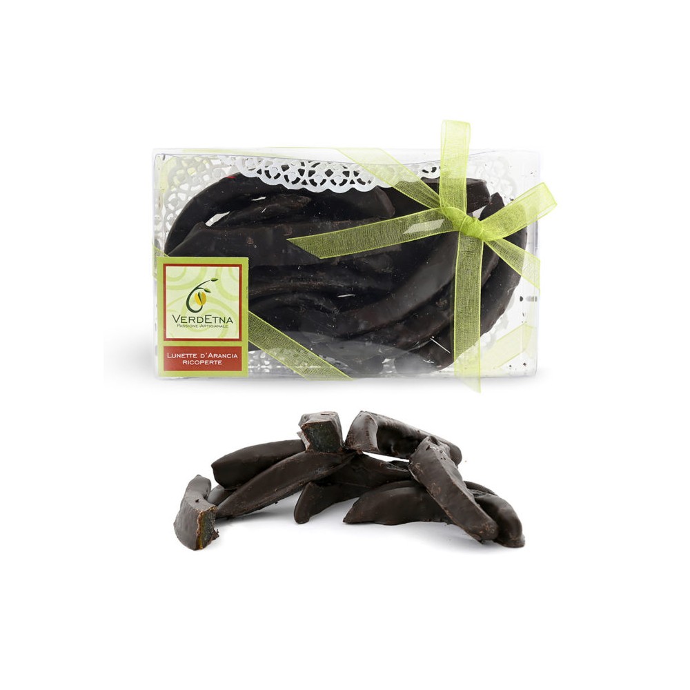 Lunette di arancia ricoperte di cioccolato 200 gr - Ciaoone