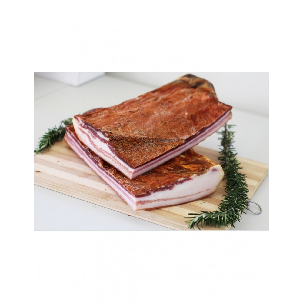 Pancetta tesa piccante 270 g. circa - Ciaoone