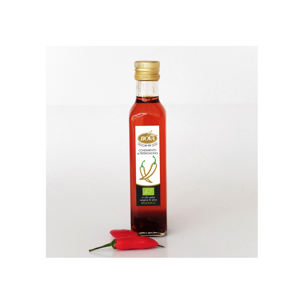 Condimento al peperoncino in Olio Bio da 250 ml - Ciaoone